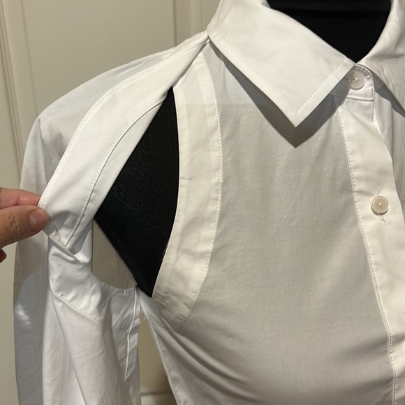 Derek Lam 10 Crosby Casper Convertible Button Down. NWOT. Size 2 - Picture 4 of 14